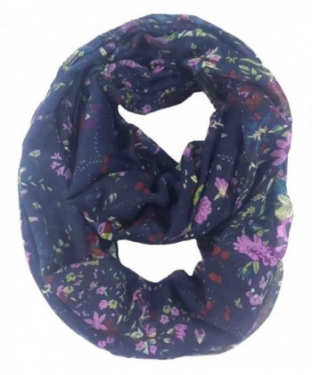 Lina Lily Floral Infinity Lightweight in Fashion Scarves