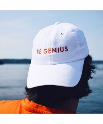 The Genius Brand White Dad in Women's Baseball Caps