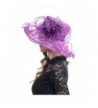 Leaves Organza Church Kentucky Violet in Women's Sun Hats