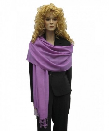 Cashmere Pashmina Group: Solid Pashmina Shawl- Scarf- Wrap & Stole(Regular size) (LAVENDER) - CL111A5FCY9