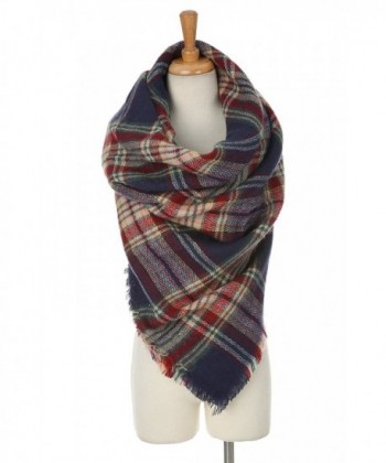 Cashmere Blanket Scarves Buffalo Checked in Fashion Scarves