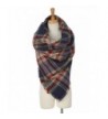 Cashmere Blanket Scarves Buffalo Checked in Fashion Scarves