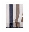 ZORJAR Fashion Scarves Camel Blue Multistripe