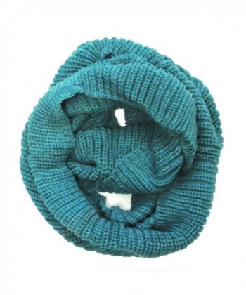 Wrapables Thick Knitted Winter Warm Infinity Scarf- Turquoise - C511I04EXH1