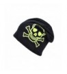 Unisex Slouch Beanie Winter Cap with Yellow Color Fluorescence Skull Design One Size - CA11G2BM5HJ