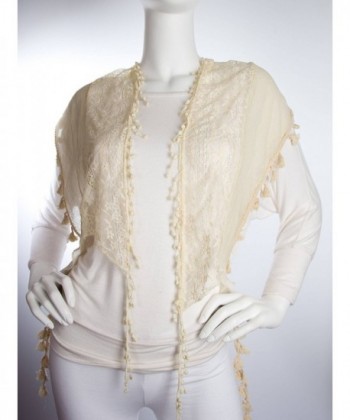 Bohomonde BohoMonde Tassel Crochet Antique in Fashion Scarves