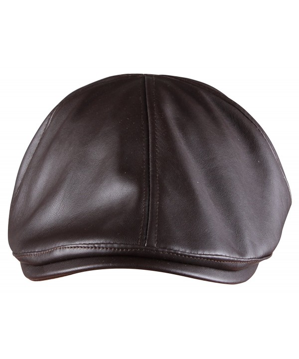 Pu Leather Newsboy Cap For Men Flat Hat Cabby Cap Driving Cap Gatsby