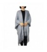 ZISUEX Women Cape Shawl Wrap Fashion Scarf Open Front Poncho Cape Cardigans - Gray-sequin - CT18879ORIH