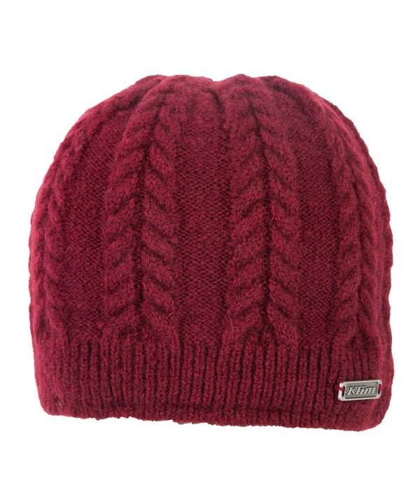 Klim Womens Pow Beanie Hat - Red - CQ12GXQBBQ3