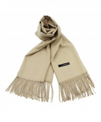 Women Large Cashmere Scarf Warm Shawl Wrap Cape Poncho Blanket Twill Pashmina - Khaki - CL187GC47X3