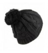 1000CMH Womens Beanie Buttons Stitching Black2