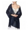 AngelaLove Chiffon Bridal Wedding Shawl Wrap Prom Evening Dress Stole Scarves - Navy Blue - CX183MYU0AZ