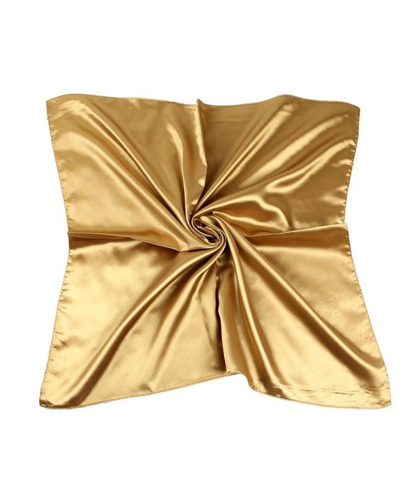 TopTie Silky Neckerchief- Square Scarf 23" x 23" - golden - CU11L260XL9