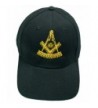 Buy Caps and Hats Past Master Mason Baseball Cap Freemason Hat Mens One Size Black - CX11YGHMDUF