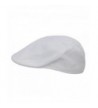 Mens White Knitted Golf Gatsby Ascot Newsboy Cap - CN11JDO02VX