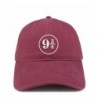 Trendy Apparel Shop Harry Platform Embroidered Soft Cotton Adjustable Cap Dad Hat - Maroon - CG185HMOWEI