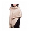 100% Lambswool Winter Scarf with Tassels for Women Oversized Scarf Wraps Wool Shawl - Beige - CM186C62G3Y