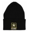 US Army Black Winter Knit Hat Star United States Skully Beanie - CJ115DG48ER