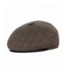 Gemvie Men's Woolen Earflap Newsboy Beret Hat Cabbie Flap Cap with Earmuff - Brown - CX187DEXMX9