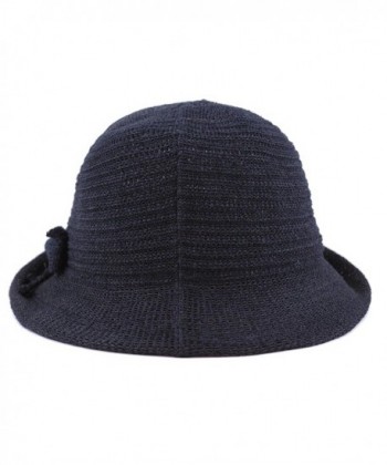 Womens Cloche Bucket Ribbon Accent in Women's Bucket Hats