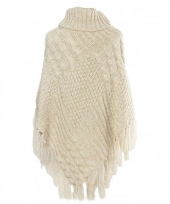 Camellia12 Turtleneck Tassels Sweater Blanket