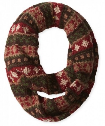 Muk Luks Women's Heritage Chunky Fairisle Eternity Scarf - Trailblazer - CZ11NG0OW8J