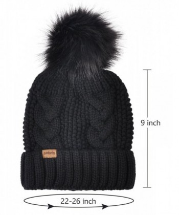 Winter Beanie Skull Women Black