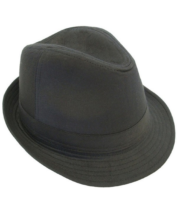 Cool New Fedora Style Spring/Summer Hats P142 - Black - CB11DFQ145X