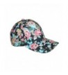David & Young Floral Black Cap- One Size 100% Cotton Hat - C617XMHY0TG