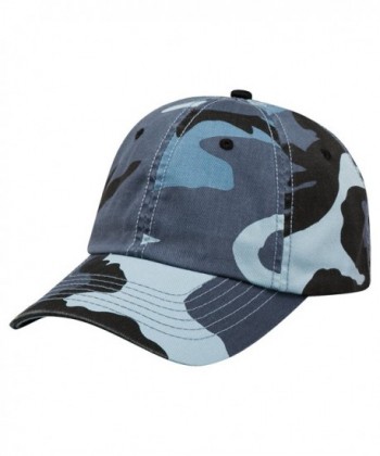 Mega Cap Hook And Loop Closure Camo Cap - Blue Camo - C812DE1PJVD