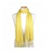 Scarfand's Bright Solid Color Thin & Light Fashion Scarf - Yellow - C2189O9RR2I