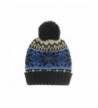 WITHMOONS Knitted Nordic Bobble Beanie