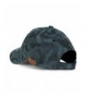 ililily Camouflage Leather Strapback Baseball in Men's Baseball Caps