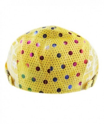 Depot Colorful Polka Newsboy Yellow in Women's Newsboy Caps