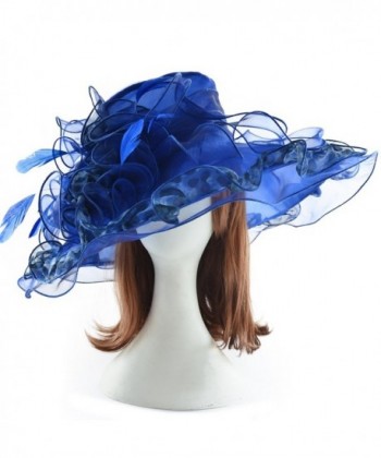 Leopard Ruffle Kentucky Church Organza in Women's Sun Hats