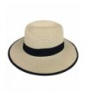 JOYEBUY Womens UPF50 Foldable Summer Straw Hat Wide Brim Fedora Sun Beach Hat - Style E-khaki - CY18CD9CEEZ