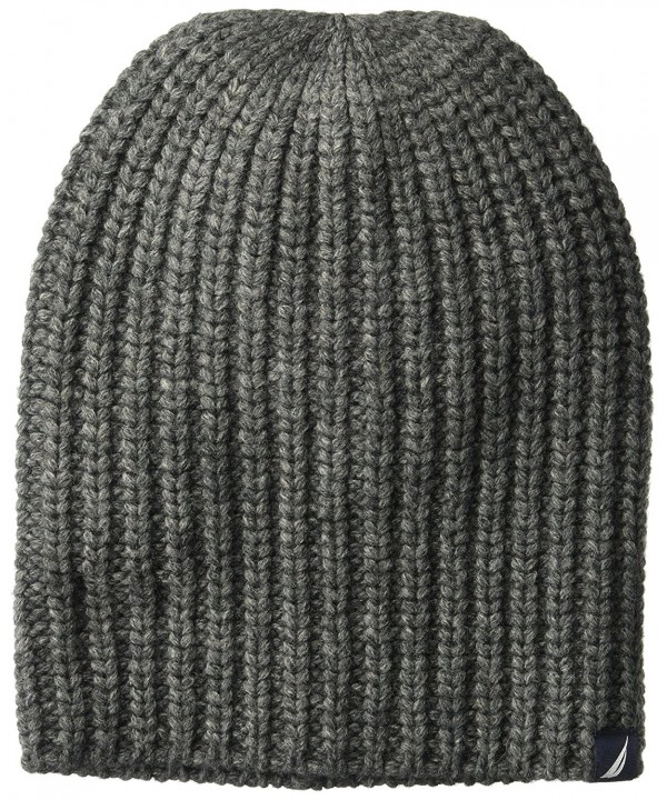 Nautica Men's Cardi Stitch Hat - Granite Heather - C1186NX8G8G