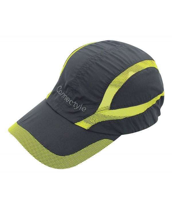 Connectyle Quick Drying Mesh Sun Cap Lightweight Sports Hat Breathable Sun Runner Cap - Dark Grey - CP12DTJ235P