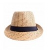 Simplicity Summer Panama Fedora 745_Brown