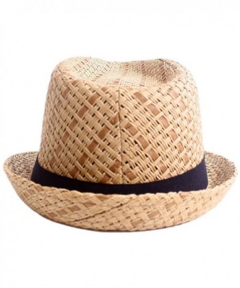 Simplicity Summer Panama Fedora 745_Brown in Women's Fedoras