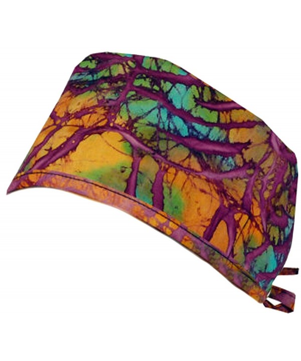 Mens And Womens Medical Scrub Cap - Tumbleweed Batik 26 - CQ12ELBQ3LF