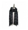 Hippih Womens Warm Soft Scarf Fashion Lattice Wrap Winter Large Blanket Shawl(Black) - CI186DI6KTH
