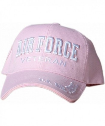 K & S Unique U.S. Air Force Veteran Text Shadow Mens Cap - Pink - CO11P00NT0P