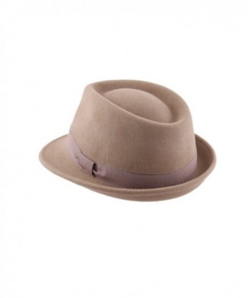 Classic Italy Trilby Pliable Camel 2 in Men's Fedoras