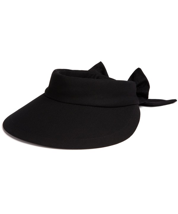 Women's Visor Hat With Big Brim Black C9114CR16JN