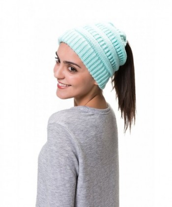 Lemef BeanieTail Ponytail Winter Beanie