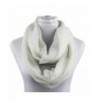 Infinity Scarf for Women Soft Light Weight Loop Circle Neck Wrap Scarves Solid Color - White - CQ12N9QF7KQ