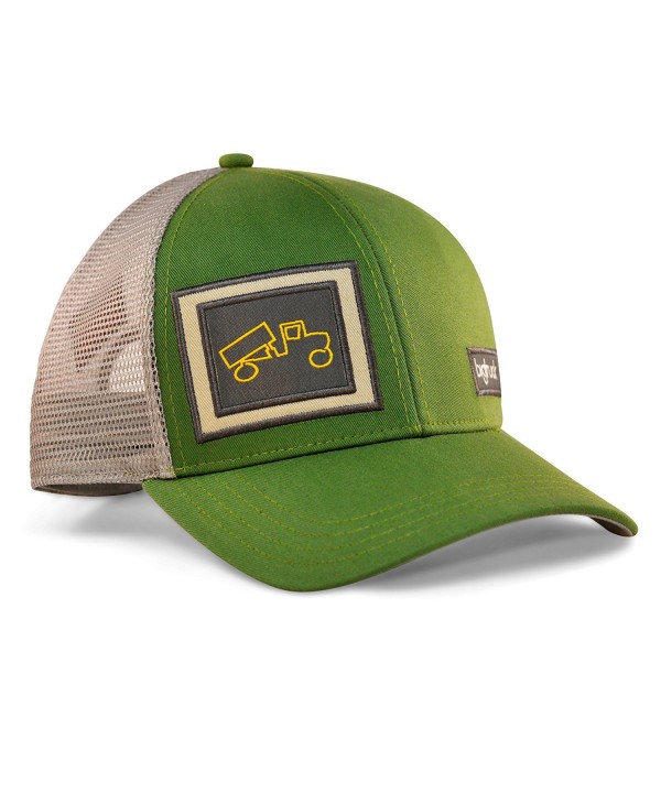 bigtruck Classic Mesh Snapback Baseball Hat- Green/Grey - CG12E6U5WXL