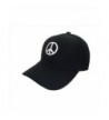 THS Peace Sign Adjustable Baseball Cap (One Size- Black/White) - CP11YY38IUP