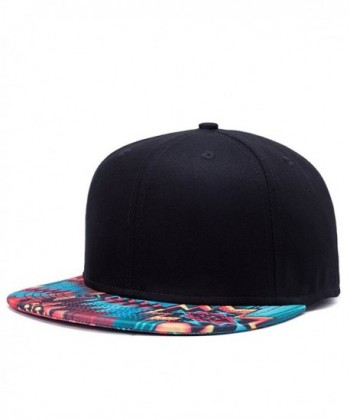 So'each Unisex 3d Galaxy Aztec Print Flatbill Visor Snapback Baseball Hat Neon Sign - CB12B6NL7PN